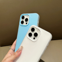 Étui de téléphone couleur bonbon pour iPhone 17 Pro Max 2 en 1 étui de téléphone portable en Silicone gelée pour IPhone 16 15 14 13 12 11 XR étui mat