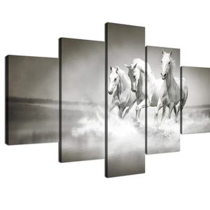 Pintura de Carreras de Caballos, Impresión en Lienzo Personalizada, Decoración Nórdica, Venta al por Mayor en China, Imagen 3D, Hermoso Paisaje, Papel Tapiz Moderno - Product Image 2