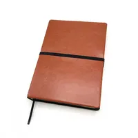 Agenda quotidien de luxe personnalisé en cuir PU rigide A4/A5/A6/B5/B6 rechargeable avec boucle pour stylo et reliure cousue – Idéal comme cadeau