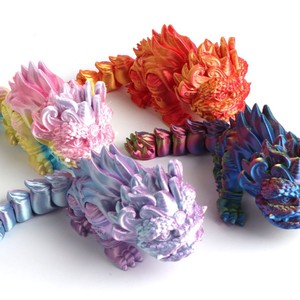 Nouveau jouet de danse du lion imprimé en 3D en PLA 2025 – Décoration de bureau créative de style chinois, animal articulé et mobile - Product Image 4