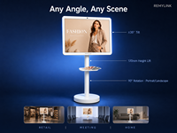 Kiosque interactif tactile de 32 pouces pour guide d'achat, écran tactile blanc pour magasin