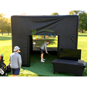 Carpa Inflable Personalizada para Simulador de Golf, Recinto Inflable para Simulador de Golf en Interiores y Exteriores con Pantalla de Cine para Entrenamiento de Golf - Product Image 5