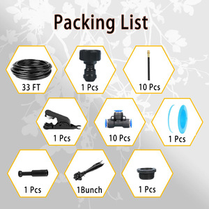 Kit d'irrigation goutte à goutte 1/2 pouce, système micro-pulvérisateur universel, raccord rapide, automatisation d'arrosage de jardin - Product Image 2
