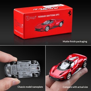 Modelo a Escala 1:64 de Bburago del Auto Deportivo FXXK <span class=keywords><strong>LaFerrari</strong></span> 488 SF90, Colección de Adornos de Aleación 812 - Product Image 4