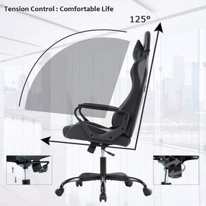 Silla de Oficina Giratoria con Marco Metálico para Videojuegos, de las Mejores Marcas, Silla Gamer - Product Image 4