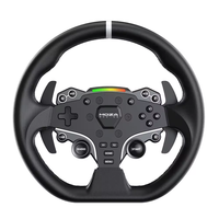 Kit MOZA R3 PC : Volant à entraînement direct, contrôle cloud via application Peak Torque, avec volant, 3 pédales et support de table pour PC Sim Racing