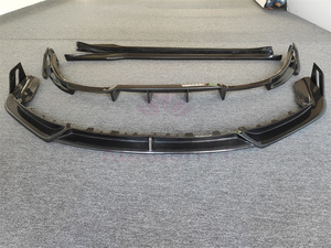 Kit de carrocería de faldón lateral de difusor delantero y trasero de fibra de carbono para Porsche 911 992 Turbo <span class=keywords><strong>S</strong></span> kit de carrocería - Product Image 3