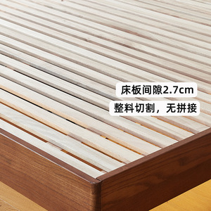Minimalist Modern Tatami <b>Floor</b> Standing <b>Bed</b> With Storage Box <b>Frame</b> Structure Solid Wood <b>Bed</b> For Children And Adults - Product Image 4
