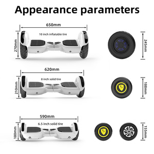 Self Balancing Scooter <strong>HoverBoard</strong> 2 Wheel Hoverboards with Bluetooth LED Lights for Kids Adults - Product Image 4