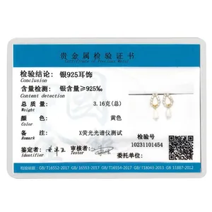 Boucles d'oreilles de luxe en forme de <span class=keywords><strong>poire</strong></span>, perles baroques, bijoux pour femmes, hypoallergéniques, zircon, argent 925 - Product Image 6