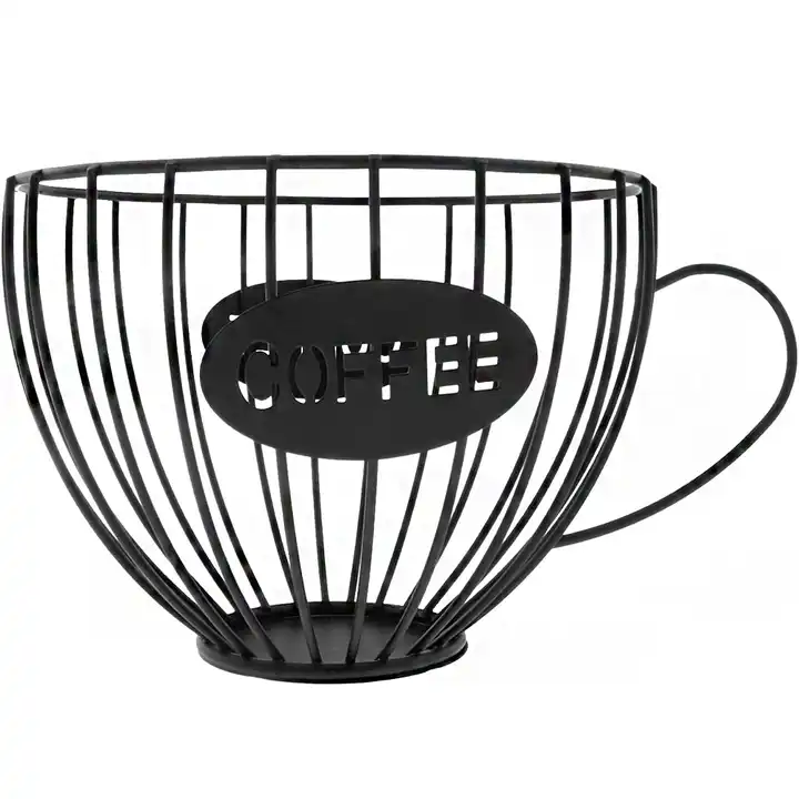 Source Panier de rangement pour dosettes de café en fil métallique, support  pour comptoir de Bar à café on m.alibaba.com