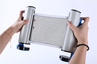 Filet de ping-pong rétractable OEM avec poste de ping-pong portable intérieur extérieur jeu de bureau à domicile
