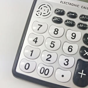 เครื่องคิดเลขตั้งโต๊ะเดกซิน 12 หลักหน้าจอขนาดใหญ่ขนาดกลางแหล่งจ่ายไฟคู่ใช้งานทั่วไปในสำนักงาน - Product Image 1