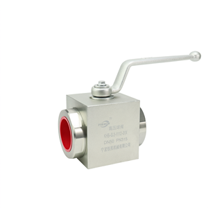 Vanne à bille haute pression KHB-G2 DN50 en acier au carbone, filetage externe PN315, vanne d'arrêt hydraulique - Product Image 1