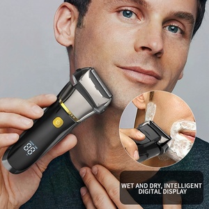 <span class=keywords><strong>Rasoir</strong></span> professionnel à feuille Machine à raser la barbe pour hommes tondeuse faciale <span class=keywords><strong>rasoir</strong></span> électrique sans fil étanche Rechargeable - Product Image 4