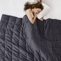 Couverture lestée tricotée pour adultes, soulagement du stress, meilleur sommeil, couette double face en fibre de bambou pour la maison et l'hôtel
