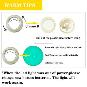 Boule de décoration de fête en plein air, plafonnier suspendu, éclairage LED 16 rvb, sphère gonflable - Product Image 5