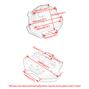 Carcasa para Velocímetro de Motocicleta, Odómetro, Tacómetro, Cubierta para Instrumentos, Compatible con <span class=keywords><strong>Kawasaki</strong></span> Z650Z900Z400 2017 2018 <span class=keywords><strong>2019</strong></span> - Product Image 2
