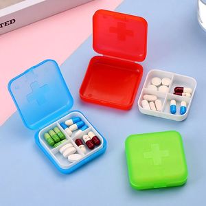 Organizador de Viaje de un Día con 4 Compartimentos, Mini Caja de Almacenamiento Compacta y Portátil, Estuche para Pastillas Pequeño para Bolsa y Cartera - Product Image 1