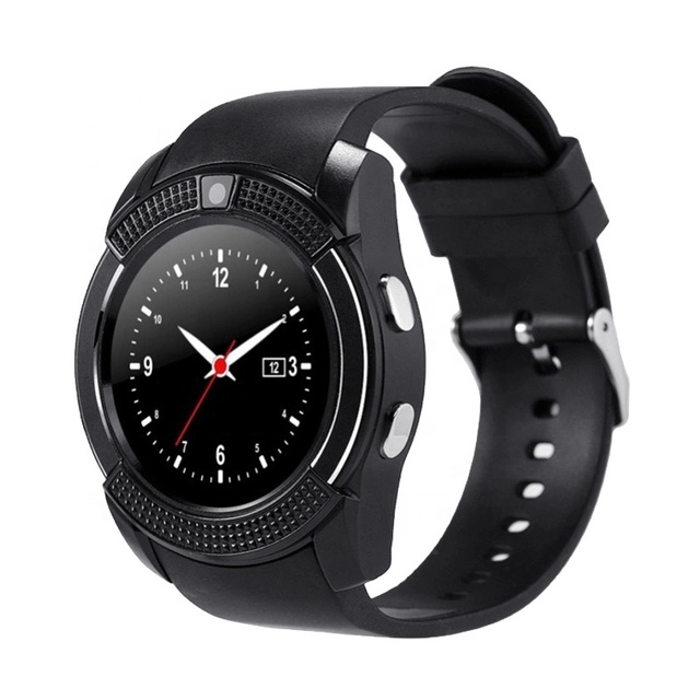 Voice Controlled Dial Call Smart Watch Men Smartwatch Sport with Interchangeable Straps Camera Sim Card V8