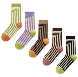 Nouvelles chaussettes tissées respirantes pour femmes et filles, chaussettes légères à motifs originaux - Product Image 3