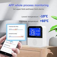 Capteur WiFi de température et d'humidité haute précision, affichage LCD, thermomètre numérique d'intérieur, hygromètre mural, télécommande Smart Life