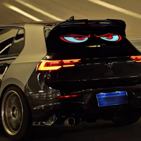 Écran LED animé pour pare-brise de voiture, yeux de démon clignotants, panneau d'affichage lumineux pour pare-brise, yeux de démon pour voiture, camion, taxi