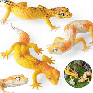 Yxs Kinder solide Simulation Reptilien Modell Leoparden muster Gecko Eidechse Wissenschaft und Bildung kognitive Geschenk Spielzeug - Product Image 5