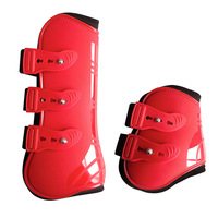 Bottes tendons de cheval en néoprène Pu à coque dure, bottes de Protection des jambes de cheval