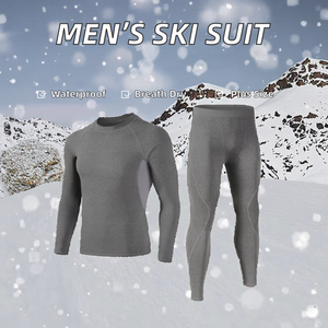 Combinaison de ski professionnelle personnalisée pour homme, imperméable, respirante, avec capuche, coutures entièrement thermosoudées, coupe-vent, grandes tailles, fermeture éclair, séchage rapide - Product Image 2