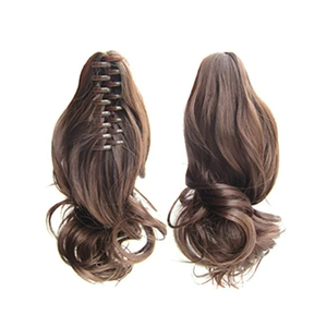 22 pouces <span class=keywords><strong>de</strong></span> long ondulé bouclé pince à griffes queue <span class=keywords><strong>de</strong></span> <span class=keywords><strong>cheval</strong></span> postiches Extension coiffures synthétique noir naturel queue <span class=keywords><strong>de</strong></span> <span class=keywords><strong>cheval</strong></span> pour <span class=keywords><strong>femme</strong></span> noire - Product Image 3