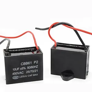 カスタマイズされたCBB61 10UF 450Vコンデンサーハンタースピード5スピード電気レギュレーター天井ファンACコンデンサーファン用