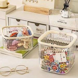 Caja de almacenamiento de joyas Simple Life de 1 litro con tapa, organizador de escritorio para mujer - Product Image 2