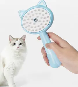 Escova de limpeza elétrica para animais de estimação, gato e cachorro, pente flutuante para remoção de pelos, massagem