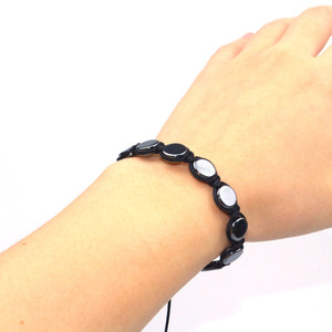 Pulsera ajustable de piedras preciosas, brazaletes de hematita, joyería para mujer, bonito regalo para uno mismo o presentación - Product Image 2