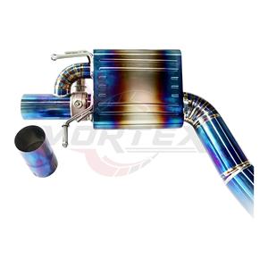 ท่อไอเสีย Vortex Ultralight Titanium สำหรับรถยนต์ Mercedes Benz C63 W205 Sedan พร้อมท่อเก็บเสียงคู่ด้านหลังและปลายท่อสีน้ำเงินคู่ - Product Image 6