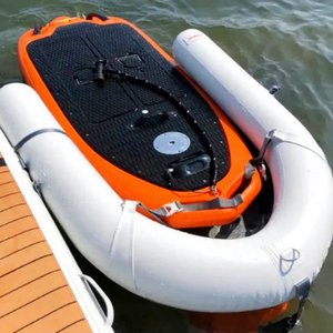 Dock modulaire gonflable robuste |   Plateforme flottante antidérapante en forme de C pour lacs, piscines et marinas - Product Image 1