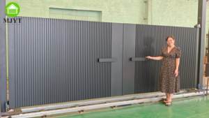 Puertas batientes de entrada Diseño de puerta principal Puertas de aluminio batientes dobles con recubrimiento en polvo Puertas de Villa de privacidad - Product Image 4