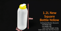 Carafe à eau en plastique grande capacité pour réfrigérateur, bouteille sécurisée avec couvercle, pichet à eau froide anti-fuite pour le stockage de boissons