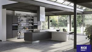 Nicocأبينيت أستراليا مطبخ على طراز ميلبورن جزيرة مضادة للماء سحب الإصبع أثاث خشب رقائقي مع ملحقات مفصل الحوض - Product Image 3