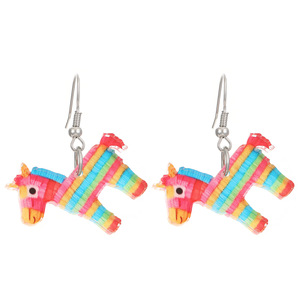 Nuovi <span class=keywords><strong>Orecchini</strong></span> Divertenti e Creativi a Forma di Pony in Acrilico Colorato con Ciondolo in Lega per Donne, Stile Cartoon di Nicchia Adatto per Ragazze e Bambini - Product Image 6