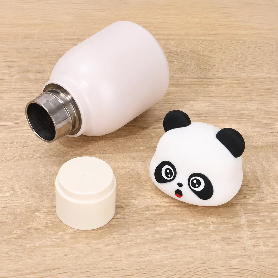 Cartoon Animal Head Thermos Cup, Cute Stylish Stainless Steel Water ...