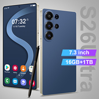 Smartphone Android S26 Ultra 5G Hecho en China, Android 15, Cámara HD de 108MP, 16GB+1TB, Pantalla OLED de 7.3 Pulgadas, 90Hz, Batería de 8000mAh