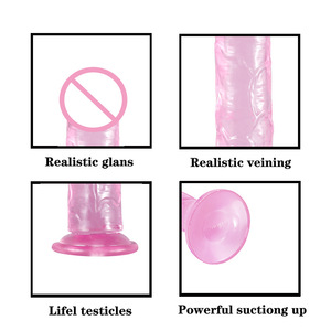 Grand Jouet Sexuel Féminin d'Adulte en Cristal Coloré, Pénis de Simulation Libre en Forme d'Œuf - Product Image 3