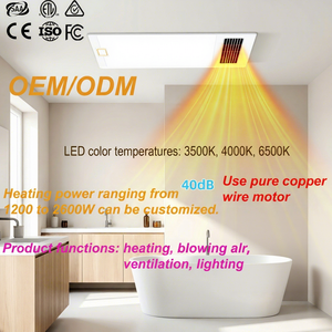 Ventilateur <span class=keywords><strong>de</strong></span> plafond certifié SAA avec télécommande, <span class=keywords><strong>chauffage</strong></span> PTC, éclairage LED, <span class=keywords><strong>pour</strong></span> usage domestique et <span class=keywords><strong>salle</strong></span> <span class=keywords><strong>de</strong></span> <span class=keywords><strong>bain</strong></span> - Product Image 1