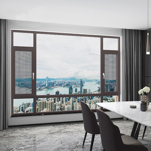 Phong cách hiện đại ngang cách âm kính cường lực cửa sổ Hợp kim nhôm cho sử dụng ngoài trời trong nhà - Product Image 4