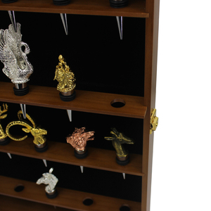 Élégante vitrine transparente pour bouchons de vin, boîte à effigies en bois, support pour bouchons de vin, meuble de collection pour souvenirs - Product Image 3
