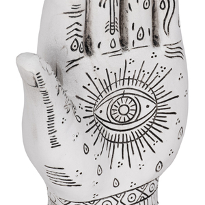 Statuetta in resina a forma di mano con simboli artistici, decorazione per casa, ufficio, bagno, soggiorno, espositore da scaffale - Product Image 5