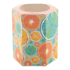 Portalápices Hexagonal de Papel, Merchandising Sostenible - Product Image 1