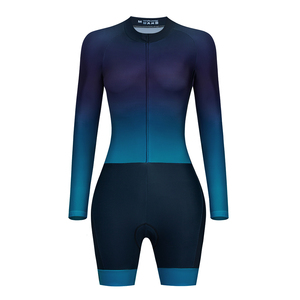 Vêtements de cyclisme et de <span class=keywords><strong>triathlon</strong></span> personnalisés avec impression par sublimation, combinaison de <span class=keywords><strong>triathlon</strong></span> à manches longues pour femmes, combinaison de compression - Product Image 5